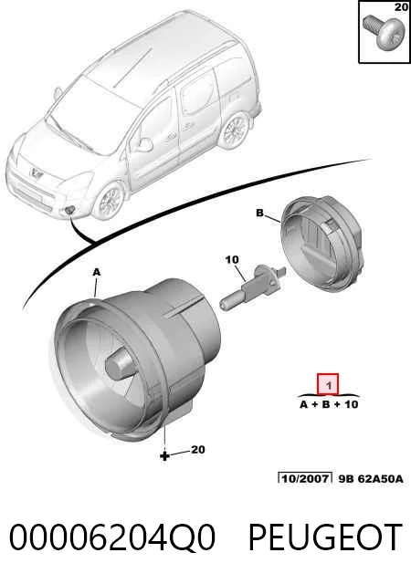 Citroen C3 I Sis farı orijinal