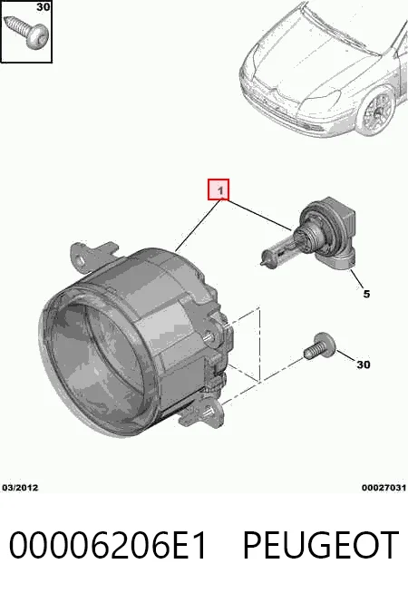 Citroen C4  Sis farı takımı