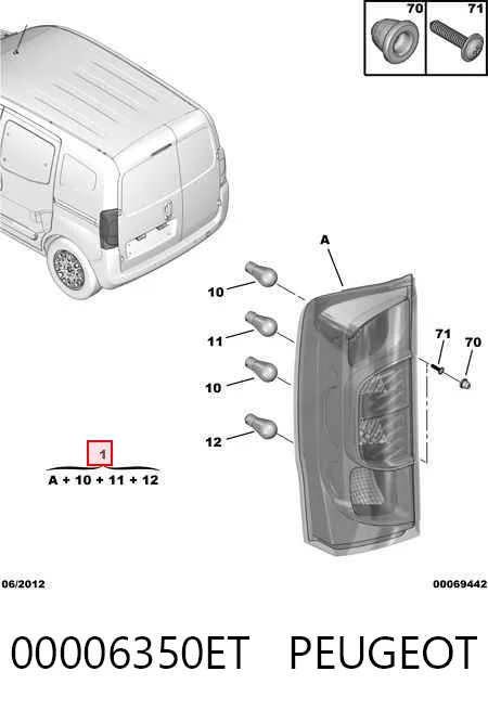 Fiorino  Sağ stop lambası