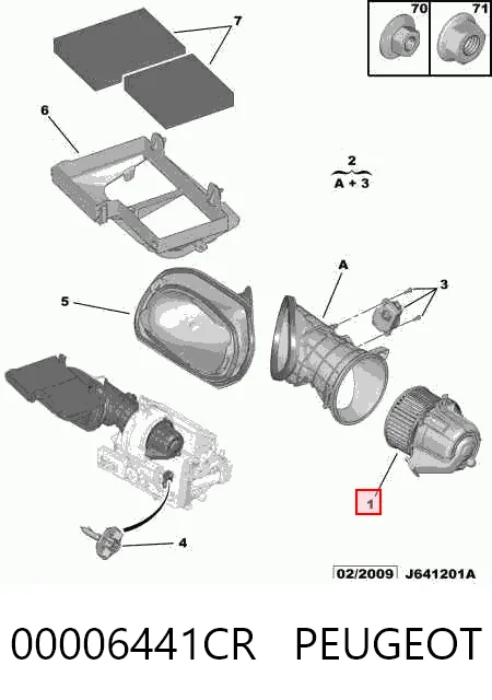Citroen C3 I Kalorifer fan motoru