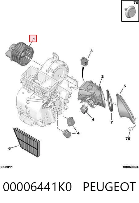 Peugeot 307  Kalorifer fan motoru Türkiye fiyatı