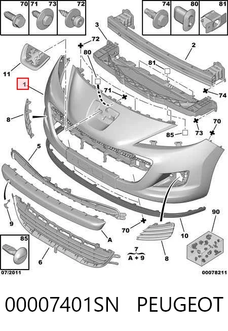 Peugeot 207  Araba tampon