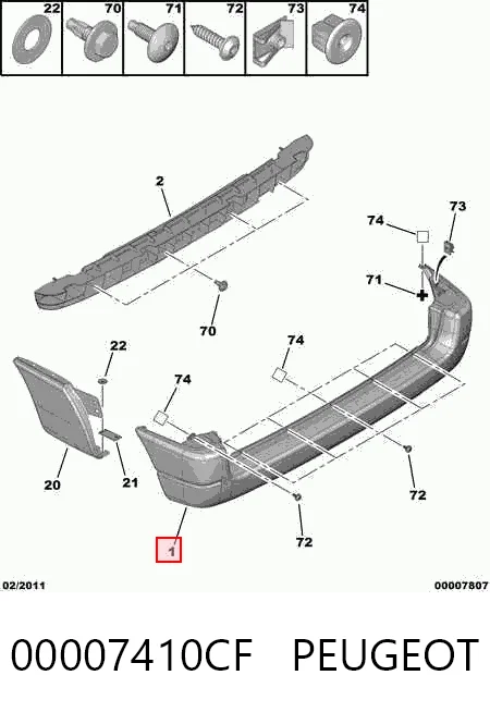 Berlingo Arka tampon