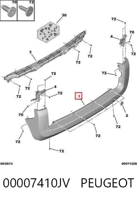 Fiorino  Arka tampon