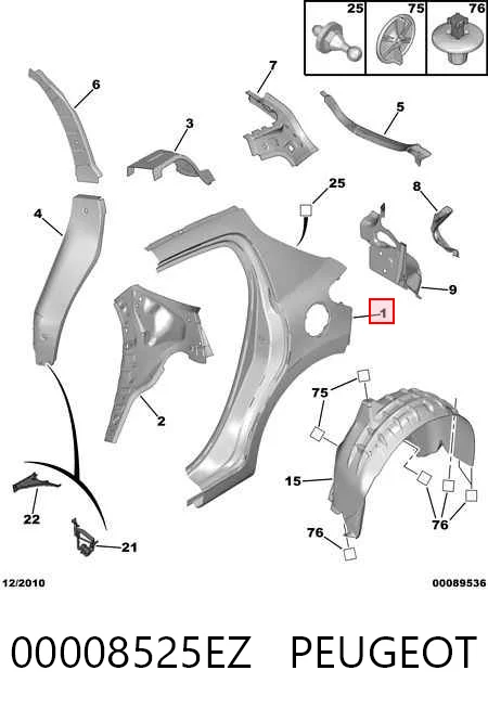 Peugeot 207  Sol arka çamurluk fiyatları