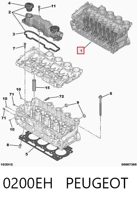 Berlingo Silindir kapağı