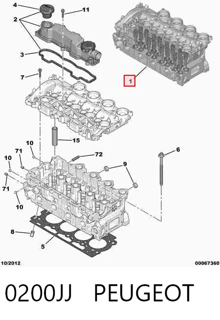 Berlingo Silindir kapağı