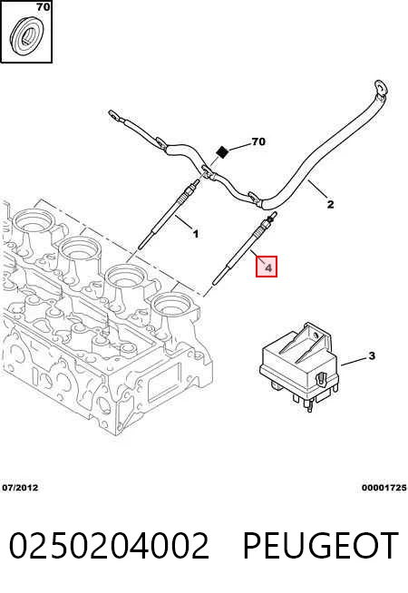 Fiesta Mk5 Isıtma bujisi