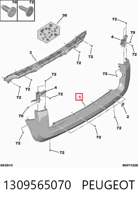 Fiorino  Arka tampon