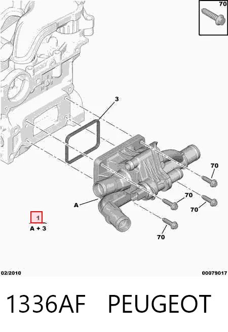 Ford Courier Transit Termostat yuvası