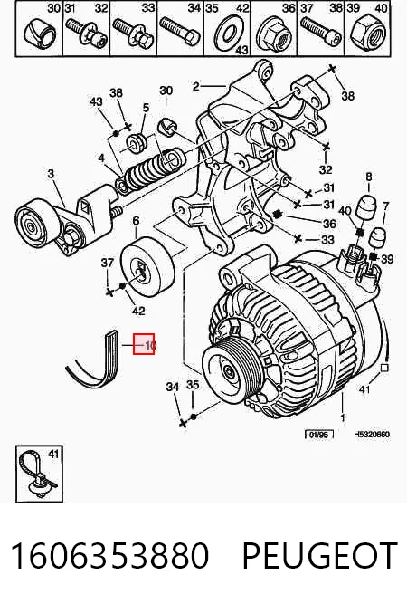 Peugeot 206  şarj dinamosu kayışı Türkiye fiyatı