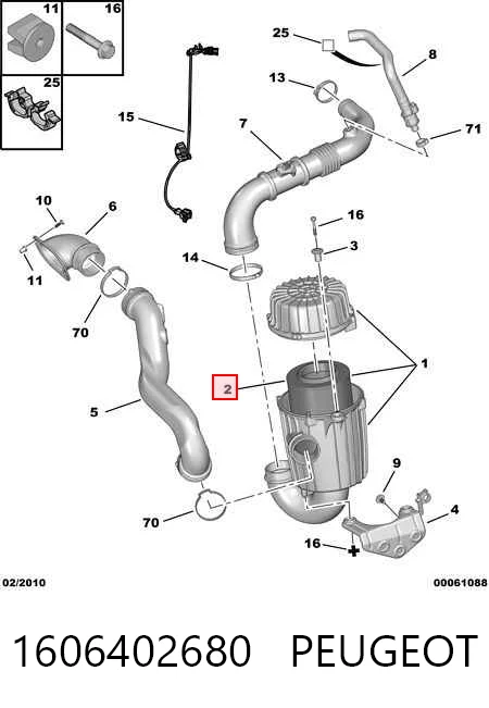 Ducato III van (250) (2006 - 2026) Hava filtresi