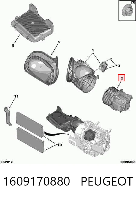 Peugeot 301  Kalorifer fan motoru
