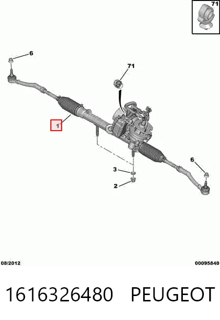 Peugeot 301  Direksiyon kutusu orijinal