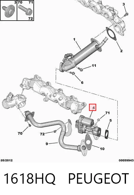 Fiat Ducato III EGR vanası