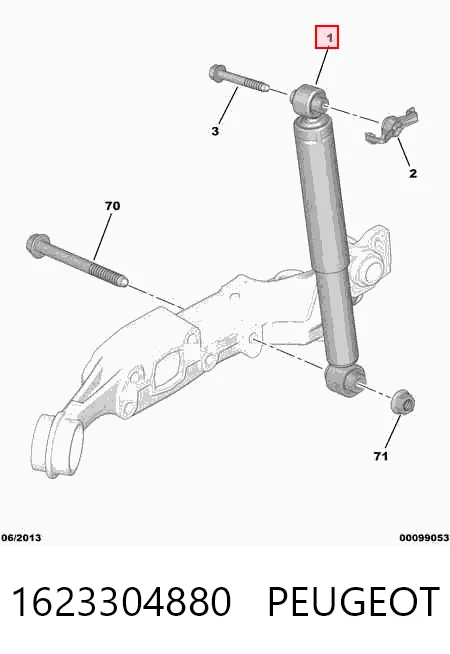 Citroen C3 I Arka amortisör