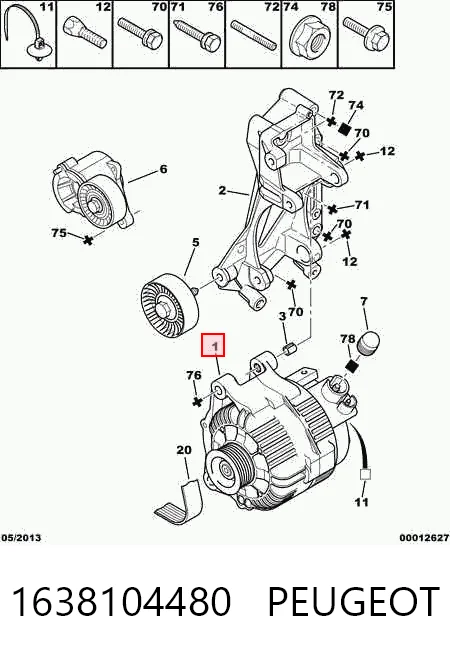 Peugeot 307  Alternatör Türkiye fiyatı