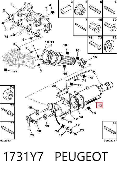Duster off-road vehicle (HS) (2010 - 2018) Dizel partikül filtresi