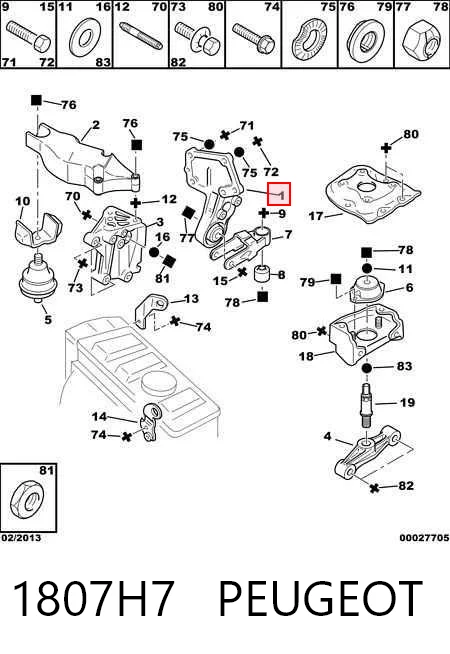Citroen Berlingo  Arka motor takozu fiyatı