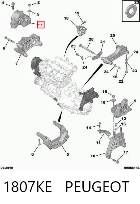 Fiat Fiorino  Sağ Motor Kulağı