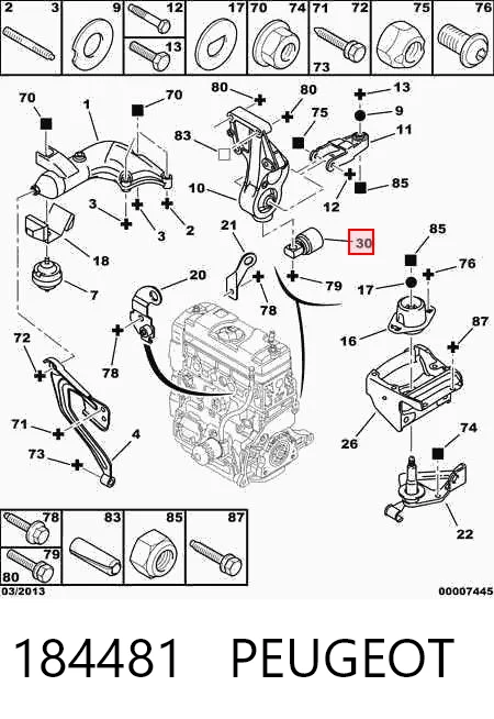 Berlingo  Ön motor kulağı