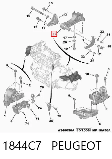 Fiorino  Arka motor kulağı