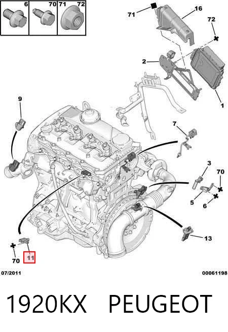 Ford Transit  Eksantrik sensörü