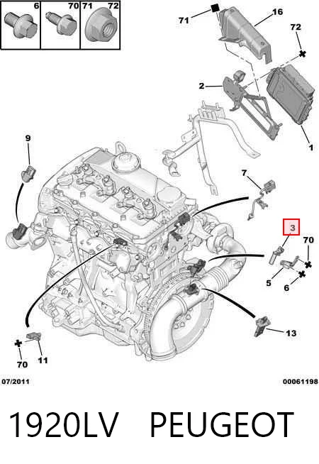 Transit VI van (V347/8) (2006 - 2014) Krank mili sensörü