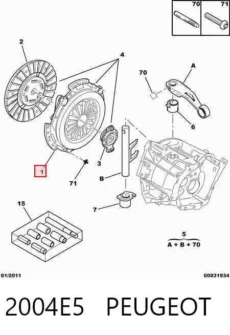 Peugeot 206  Debriyaj seti
