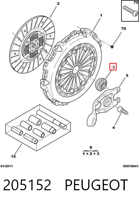 Citroen C3 I Debriyaj seti