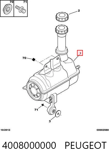 Peugeot 307  Hidrolik direksiyon pompası