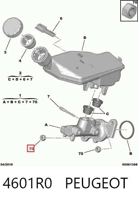 Citroen C3 I (2002 - 2009) Ana fren silindiri 