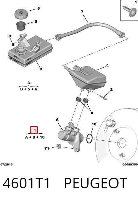 Citroen C4 GRAND PICASSO I Ana fren merkezi