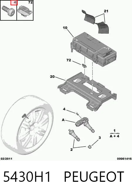 Citroen Berlingo  TPMS Sensörü