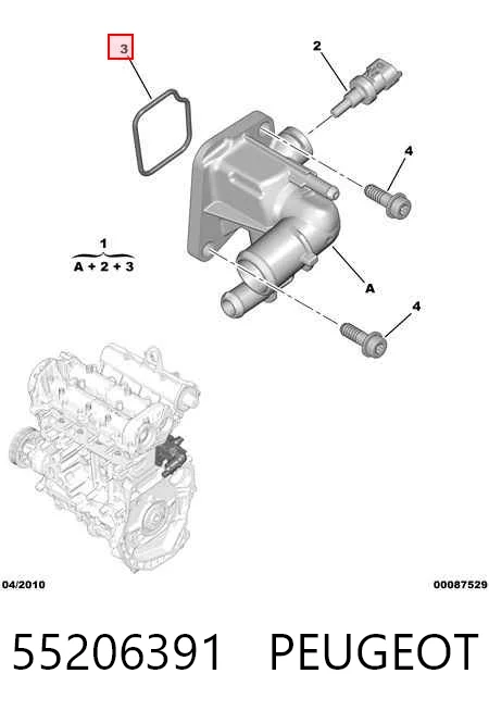 Fiat Punto GRAND Termostat yuvası