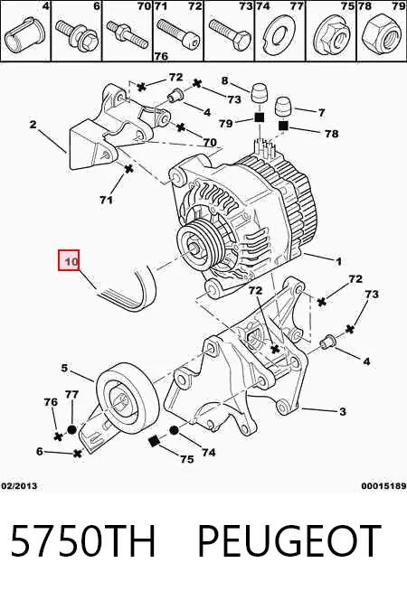 Volkswagen Golf IV Aksesuar kayışı