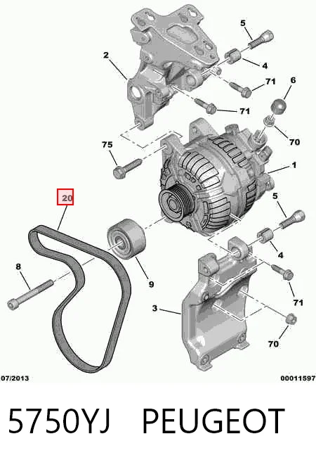 Volkswagen Transporter  Alternatör kayışı Türkiye fiyatı