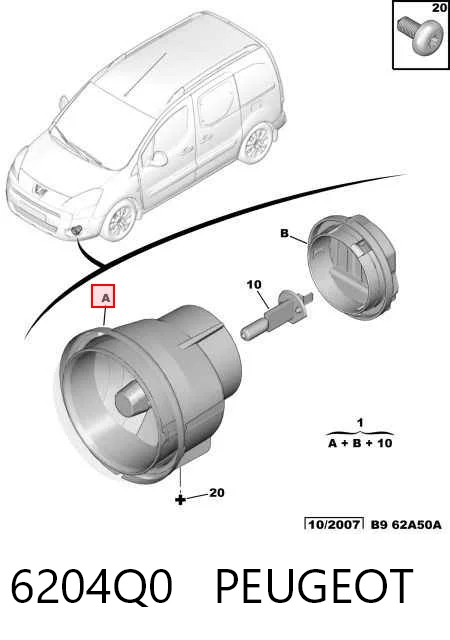 Citroen C3 I (2002 - 2009) Sol/sağ sis farı 