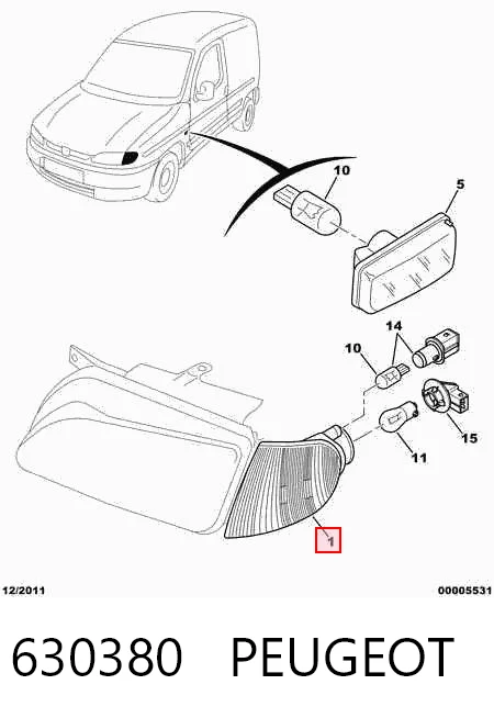 Berlingo  Sağ sinyal lambası