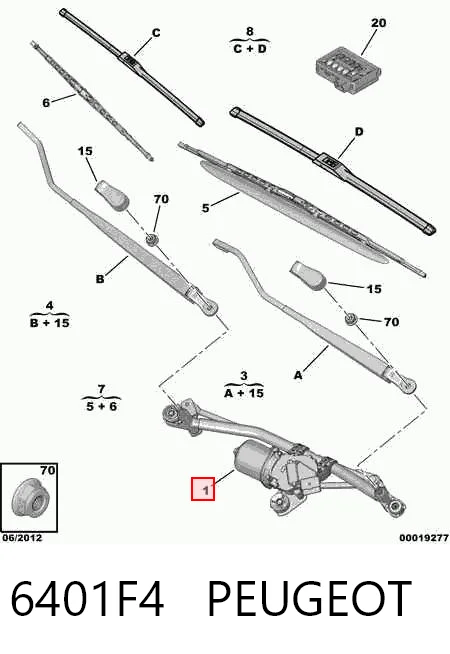 Citroen C3 I Silecek Motoru