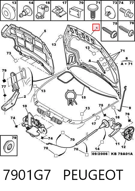 Peugeot 206  (1998 - 2008) Kaput çıkma