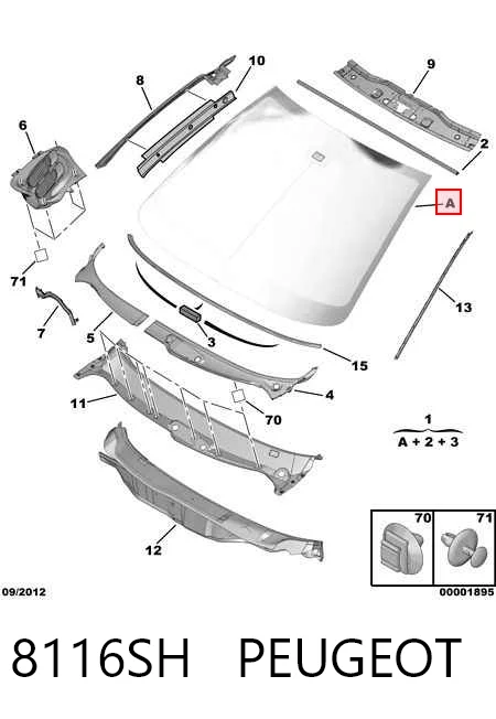 Peugeot 206  (1998 - 2008) Ön cam çıkma
