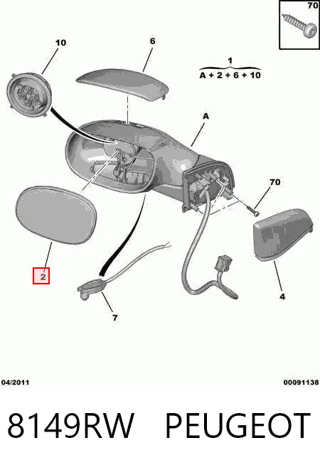 Citroen C3 I Sağ ayna