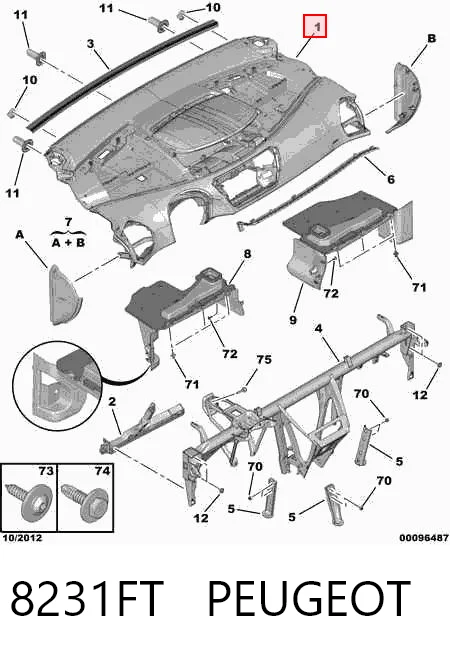 Citroen C4  Torpido Paneli