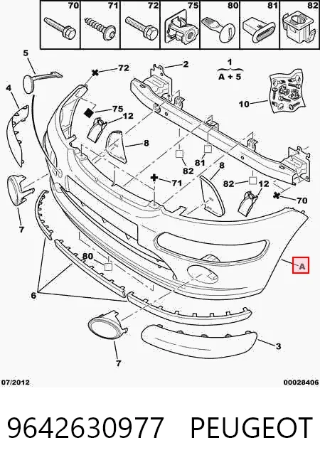 Citroen C3 I Ön tampon orijinal