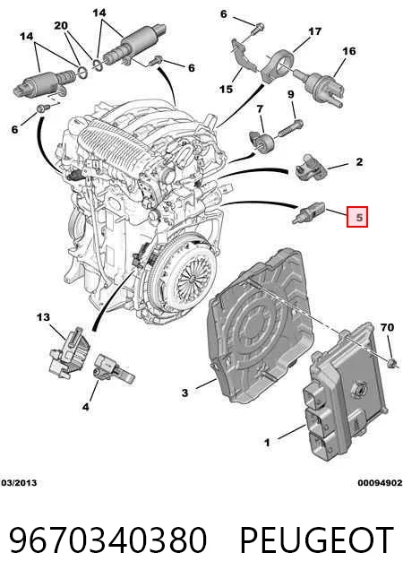 Fiorino van (225) (2008 - 2026) Hararet sensörü