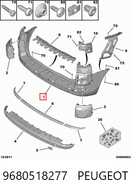 Citroen C4  (2006 - 2013) Arka tampon satın al