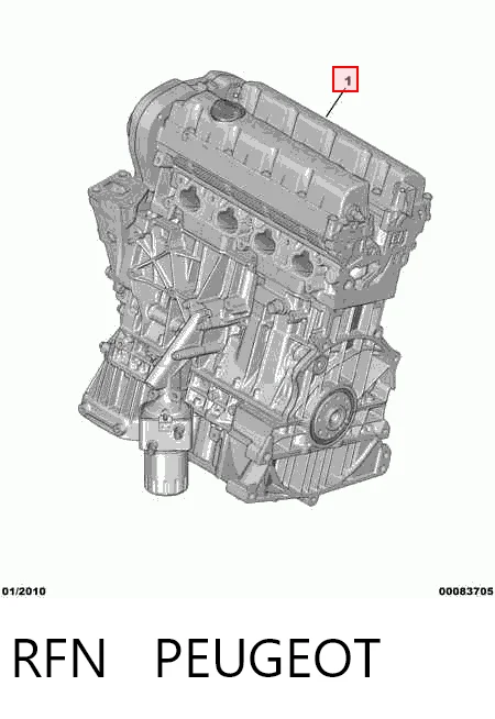 Peugeot 206  (1998 - 2008) Motor komple 