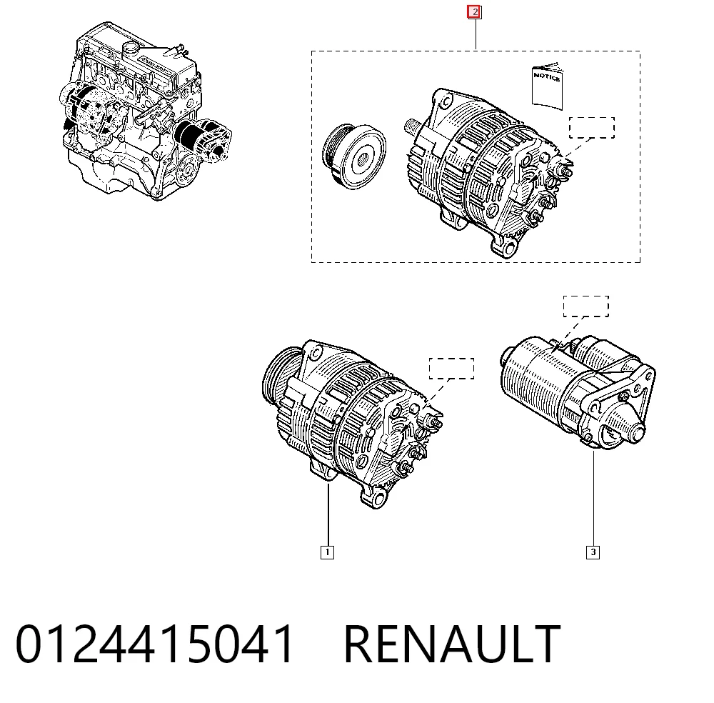 Renault Megane I Alternatör Türkiye fiyatı