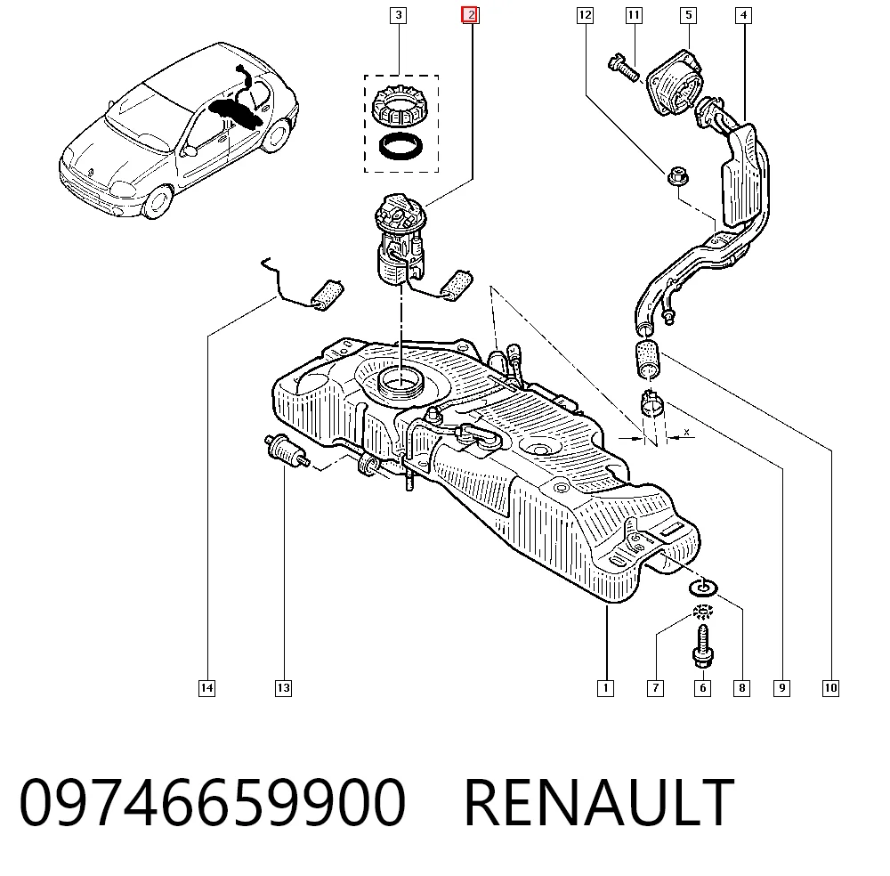 Renault Clio III Yakıt pompası